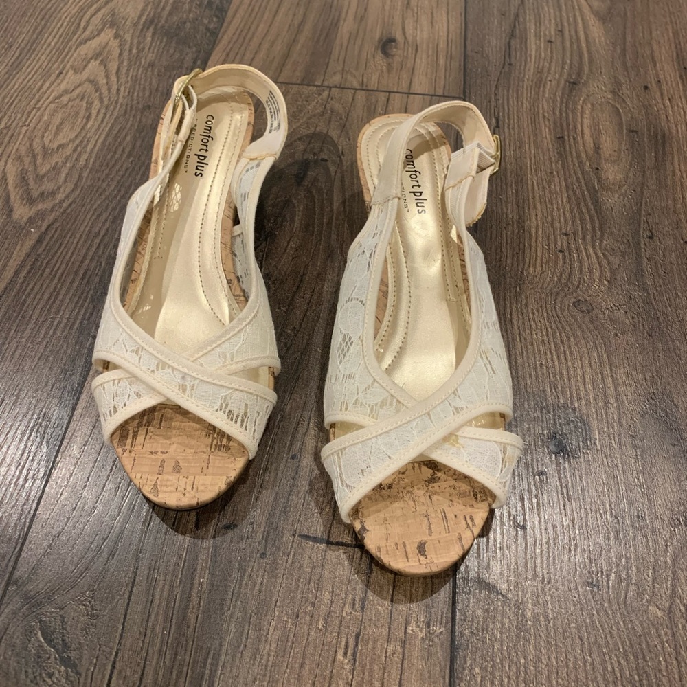 Wedge heels.